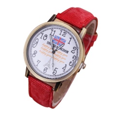 Hot Sale! Netral Diagram Retro Warna Personality Leather QUARTZ Wrist Watch