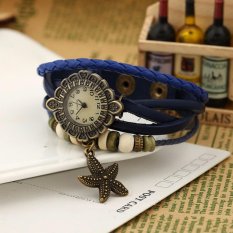 Hot Jual Fashion Wanita Gaya Etnik Retro Kulit Watches (W01319-C)-Intl