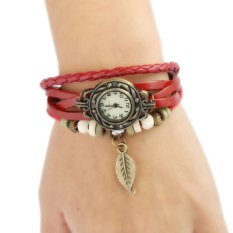 Hot Jual Fashion Wanita Gaya Etnik Retro Kulit Watches (W01319)-Intl