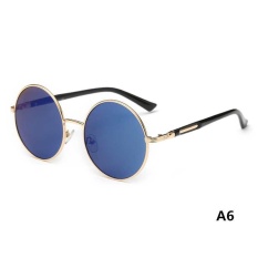 Hot Vintage Polarized John Lennon Sunglasses Hippie Retro Round Mirrored Glasses - intl