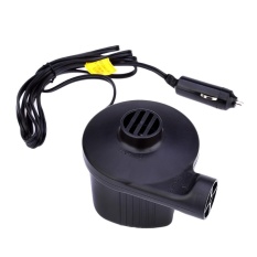 Household Car Electric Air Inflatable Pump 60W AC DC Power SupplyToy Inflator for Camping Airbed Boat - intl