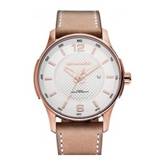 Hummer Miranda Watch HU1109-106 Rose Gold Case Beige Kulit Band-Intl