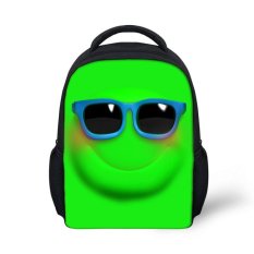 Huolala 2015 Fashion Emoji Smiley Mini Backpack untuk Mochila Cutecartoon Tersenyum Kids Backpack untuk Anak Laki-laki dan Perempuan Mochilainfantil-C0144F (Intl) -Intl
