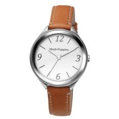 Hush Puppies HP.3843L.2518 - Analog - Jam Tangan Pria - Bahan Tali Leather - Coklat