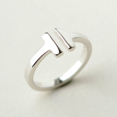 Ibu S925 Android untuk Semua Sama Kata Perak Cincin Terbuka Murni Perak Cincin