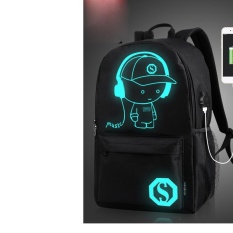 (Imported)BEST-RYRE High Quality 2017 Korea Fashion Boys Canvas personalized Teens Backpack School Book Shoulder Bag for school jansport - intl