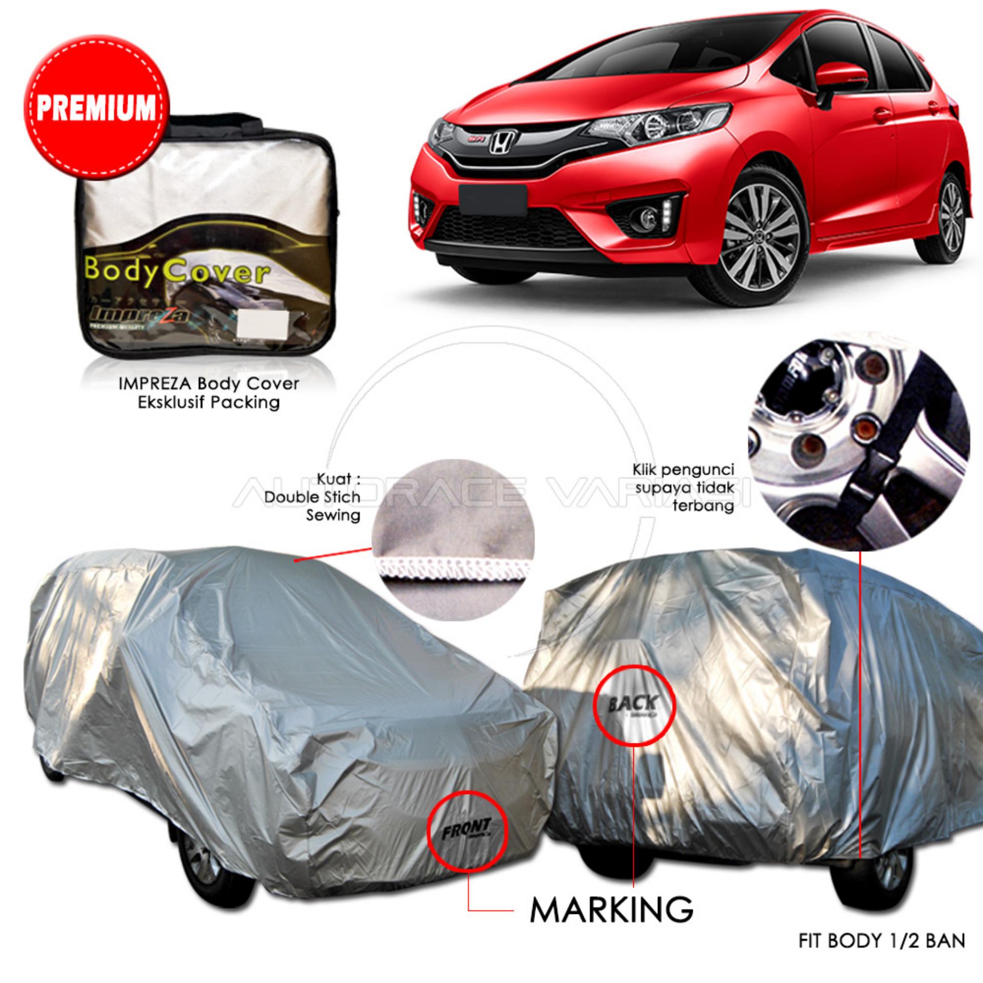 Premium Body Cover Mobil Impreza  Honda All New Jazz  - Gray