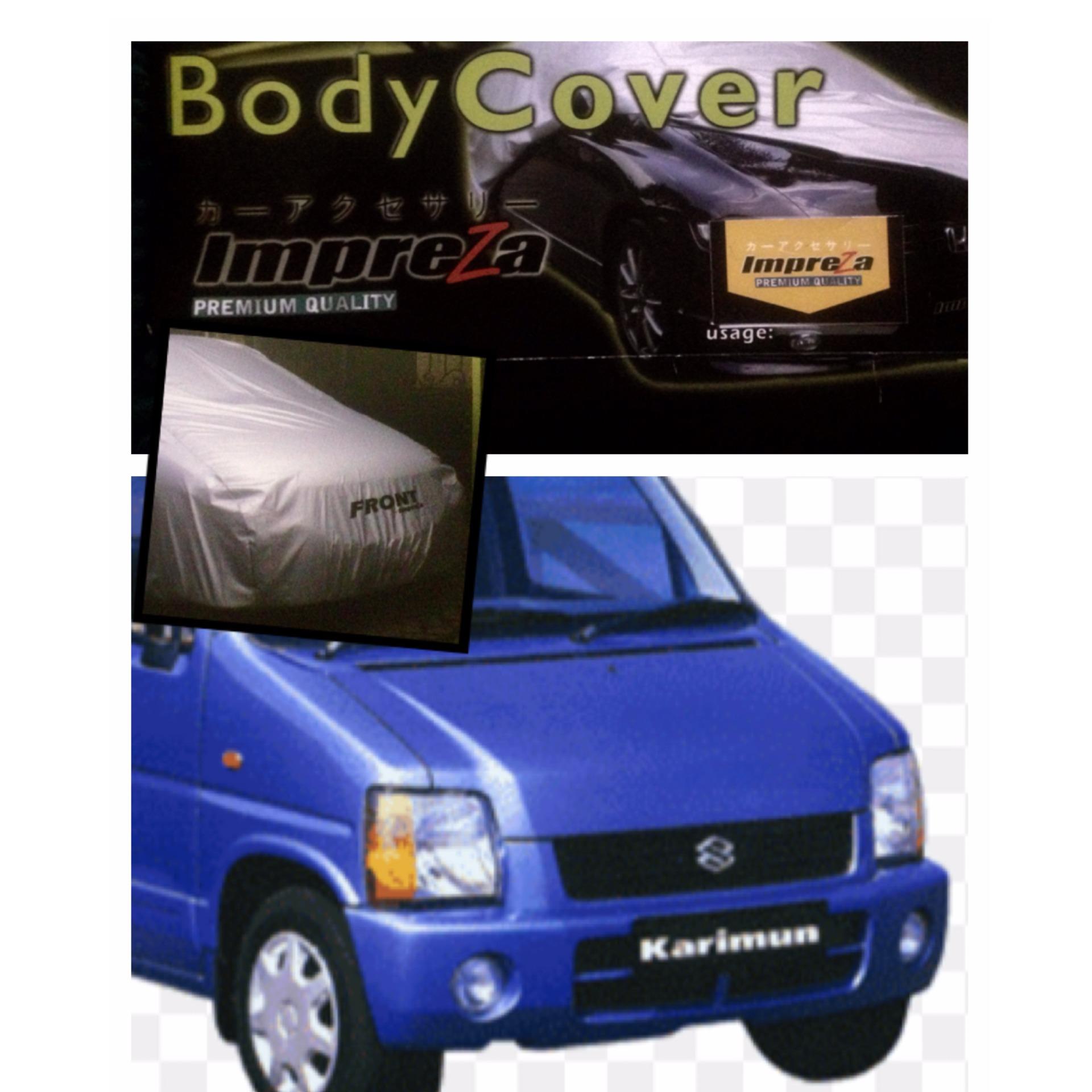 Impreza Body Cover Mobil Suzuki Karimun GX - Grey/selimut mobil/pelindung mobil