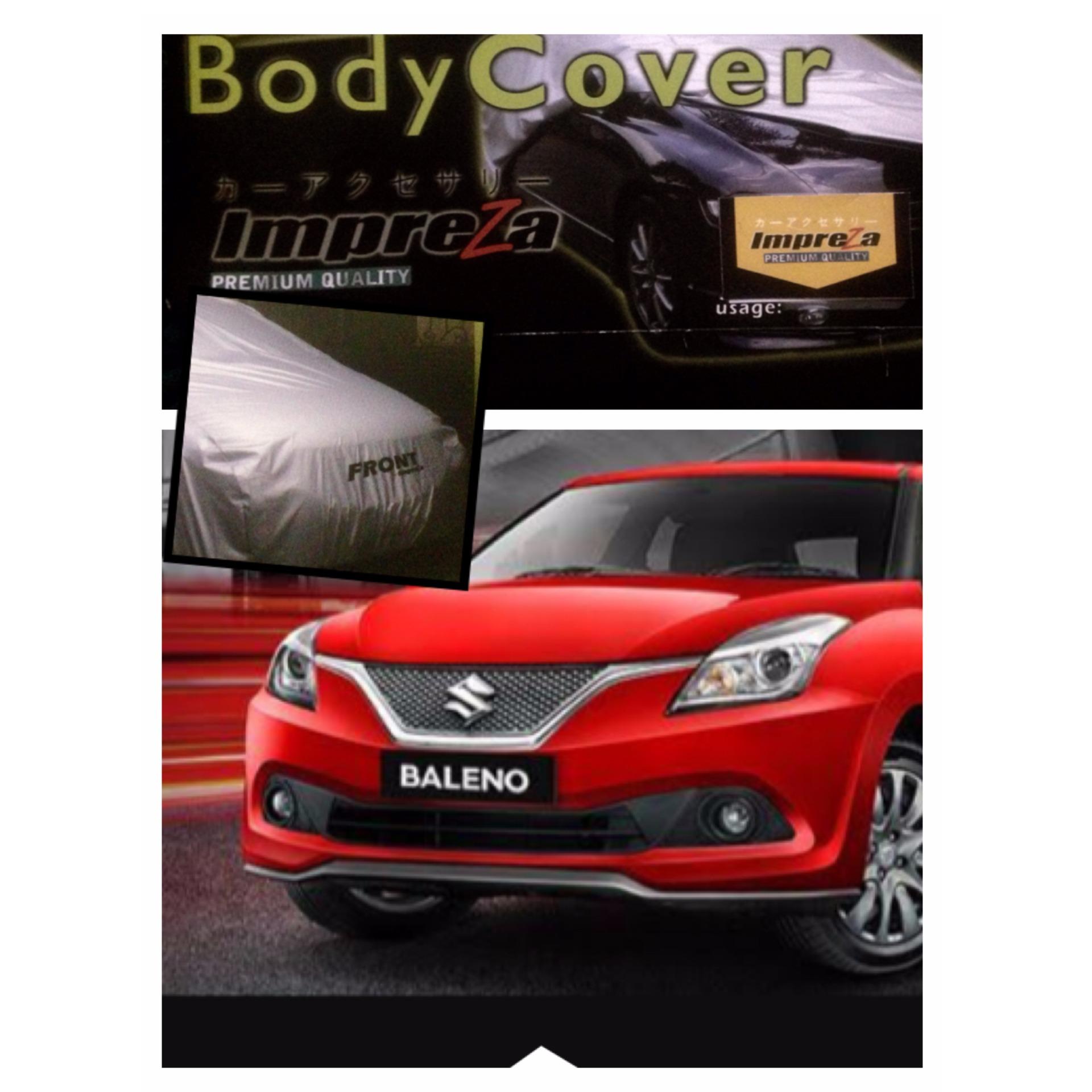 PADIE - IMPREZA PREMIUM Body Cover SUZUKI BALENO NEW HATCHBACK - Grey / Pelindung Mobil / Selimut Mobil / Sarung Mobil       