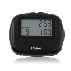 Selang Penghitung Waktu Stopwatch Gimnasium Wasit Atlet Kompak Berat Tugas Kebugaran Penghitung Waktu-Internasional