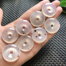 Ini Damai untuk Tombol Hingga untuk Mourn Liontin Anting-Anting Pria dan Wanita Giok Sui Kekasih Liontin Laut Giok sui Kalung untuk Menggantungkan Kepingan untuk Membuka Ringan Putih Agate-Internasional