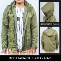 Jaket Parka Drill - Hijau / Green Army (JACKERT ORIGINAL)