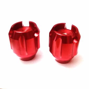 Promo Jalu As Roda depan CNC Model Bulat Universal Size Besar Merah Murah .