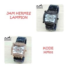 JAM HM01 TANGAN WANITA HERMES LAMPION MATA BANYAK WARNA