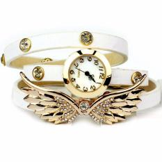 Jam Retro Angel Wings Putih - Jam Tangan Fashion Wanita Murah Unik Kado Ulangtahun