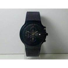 Jam Tangan Alexandre Christie AC 6245 Pria Chronograph Full Black
