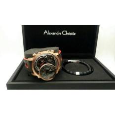 Jam Tangan Alexandre Christie Pria AC 9221 MT Limited Edition Rosgold