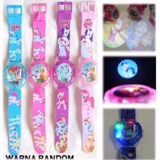 JAM TANGAN ANAK MURAH KARAKTER PROYEKTOR LASER LAMPU SUARA LITTLE PONY