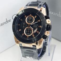 JAM TANGAN COUPLE ALEXANDRE CHRISTIE AC 6226 MC+BF BLACK ROSE GOLD Comfortable TPCS