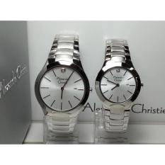 Jam Tangan Couple Alexandre Christie AC8028MDLD Classic Silver White
