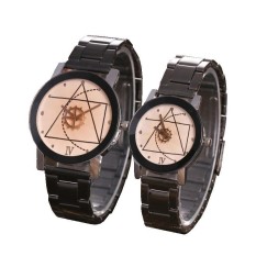 Jam Tangan Couple GEAR (HARGA SEPASANG) Korea Fashion Stainless Steel Watch Cowo Cewe