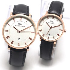 Jam Tangan Couple- strap kulit - Pria & Wanita- terbaru 2018