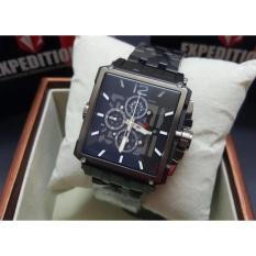 Jam Tangan Expdition Sport Formal Fashion Kasual Original Pria Cowok Laki Laki Expedition Rantai Crono Tanggal Aktif Original Model Terbaru Termurah Terlaris Keren Elegan Analog Rantai Stainless Steel Expedition Original Hitam Full Black Murah