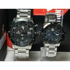 Jam Tangan Expedition E6381 Couple Silver Black