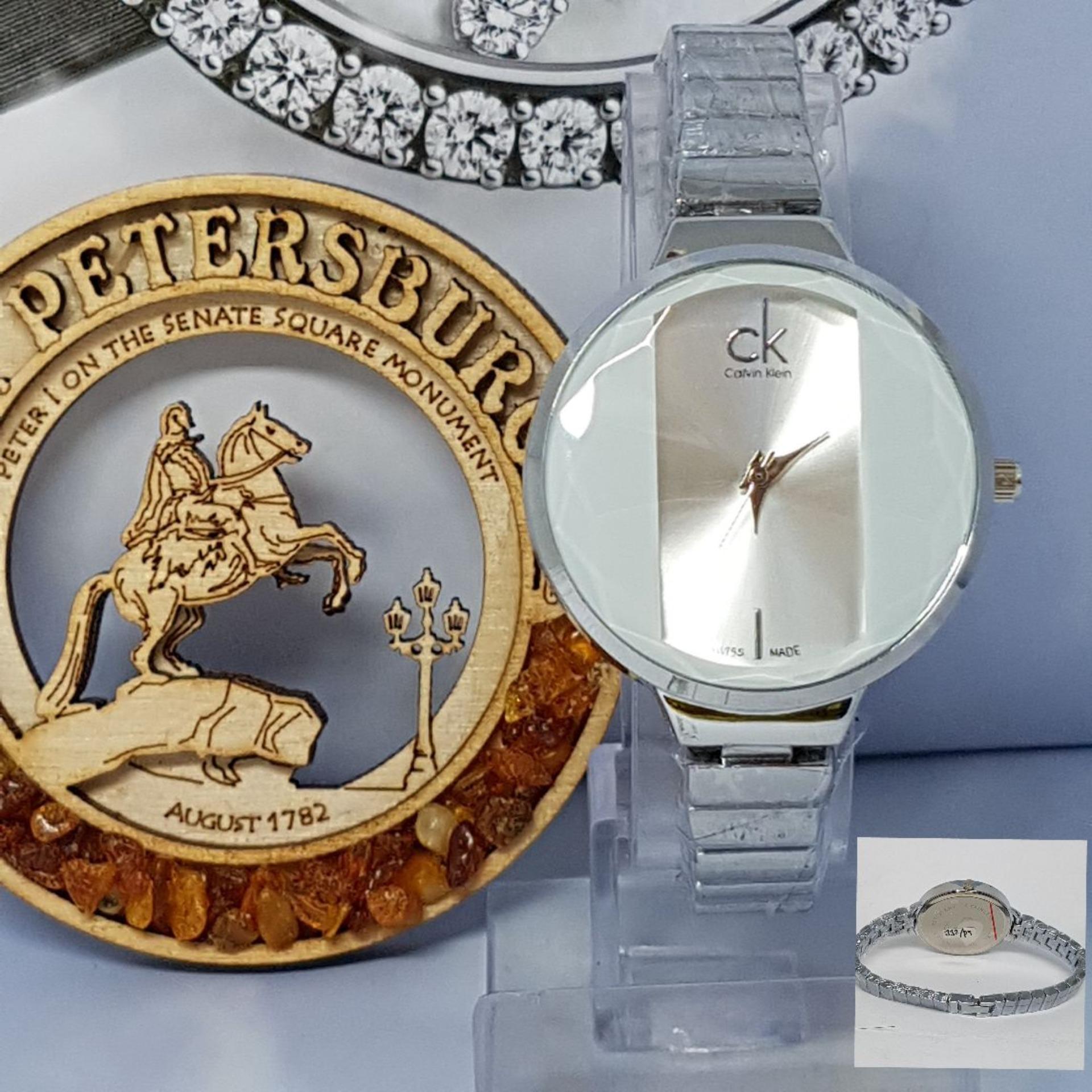 jam tangan fashion wanita - CK Rantai - stainless steel ck2018 terbaru