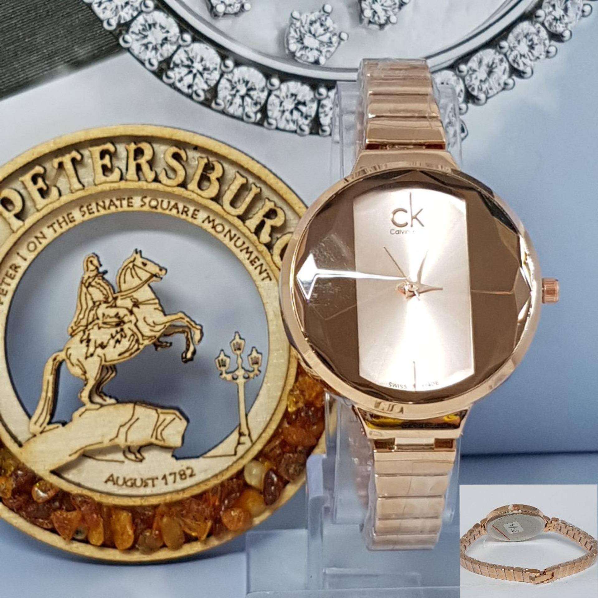 jam tangan fashion wanita - CK Rantai - stainless steel ck2018 terbaru