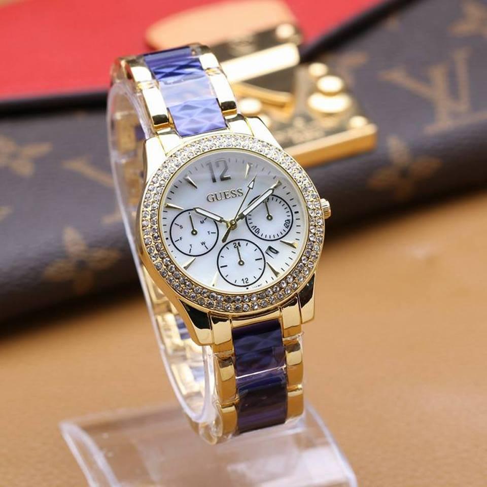 Jam Tangan Fashion Wanita Model Tanggal Aktif.uj