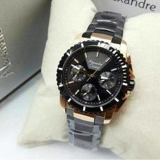 JAM TANGAN FORMAL FASHION ALEXANDRE CHRISTIE ORIGINAL WANITA CEWEK PEREMPUAN ALEXANDRE CHRISTIE RANTAI STAINLESS STEEL TANGGAL CRONO AKTIF TERMURAH TERLARIS KEREN ELEGAN SIMPLE MODEL TERBARU ALEXANDRE CHRISTE AC 6455 ORIGINAL HITAM BLACK ROSE GOLD MURAH