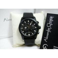 JAM TANGAN FORMAL SPORT ALEXANDRE CHRISTIE ORIGINAL PRIA COWOK LAKI-LAKI ALEXANDRE CHRISTIE ORIGINAL KULIT LEATHER TANGGAL CRONO AKTIF MODEL TERBARU TERLARIS TERMURAH ALEXANDRE CHRISTIE AC 6270 ORIGINAL HITAM FULL BLACK MURAH