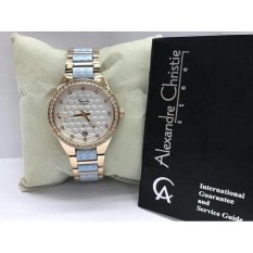 JAM TANGAN FORMAL SPORT ALEXANDRE CHRISTIE ORIGINAL WANITA CEWEK PEREMPUAN ALEXANDRE CHRISTIE ORIGINAL RANTAI STAILESS STEEL KOMBIANSI PERMATA DIAMOND CRONO TANGGAL AKTIF MODEL TERBARU TERLARIS TERMURAH ALEXANDRE CHRISTIE AC 2626 ROSE GOLD BIRU MURAH