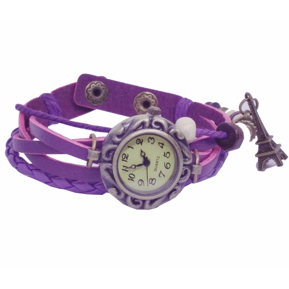 HARGA MURAH Jam Tangan Gelang  Wanita  Leather Strap Leaf 