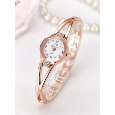 Jam Tangan JW 02 DIAMOND Fashion Bangle Women's Watches Wrist Bracelet Watch - GOLD