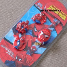 Jam tangan karakter anak laki laki model Spiderman 4 in 1