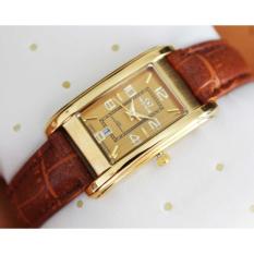 Jam Tangan Kulit Wanita Mirage FASHION GOLD 7396M Pk
