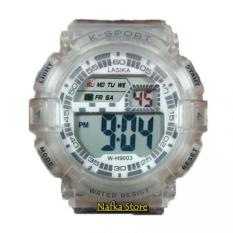 Jam Tangan Laki Laki Lasika K-SPORT- DIGITAL W-1313-RZ Transparan