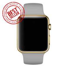 Jam Tangan LED - Jam Tangan Pria dan Wanita - Strap Karet - Abu abu Emas - Apple_Grey_Gold
