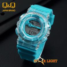 Jam Tangan Original Q&Q Sport - Water Resist - Jam Tangan Anak / Remaja Modis Kekinian - Fitur komplit - Tali Karet