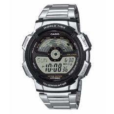 Promo Valentine Jam Tangan Pria Casio Digital AE 1100WD World Time 10 Years Battery