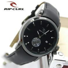 Jam tangan pria casual - trendy - leather strap - tanggal hari aktif - Ripcurl detroit terbaru