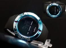 Jam Tangan Pria / Cowok Suunto Redbull Colors Ring Rubber Black Blue