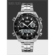 Jam Tangan Pria Rantai Casio Original Skmei Casual Anti Air Import - Ffs0ra