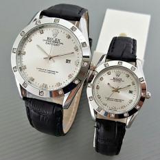 Jam Tangan Rolex Couple Tali Kulit /NN RLX#001