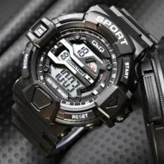 JAM TANGAN SPORT ABG/PRIA Q&Q WATERESISTAN/ANTI AIR STRAP RUBBER