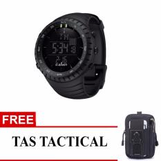 Jam Tangan Sport Digital Outdoor Black Pearl - Free Tas Tactical