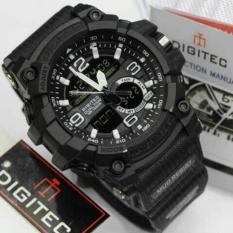 Jam Tangan Sport Digitec Dual Time DG2102T - Hitam Putih
