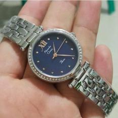 Jam Tangan Sport Formal Fashion Kasual Original Alexandre Christie Wanita Cewek Perempuan Model Terbaru Termurah Terlaris 2017 Keren Elegan Analog Crono Aktif Rantai Stainless Steel Alexandre Christie AC2600 Original Silver Plat Hitam